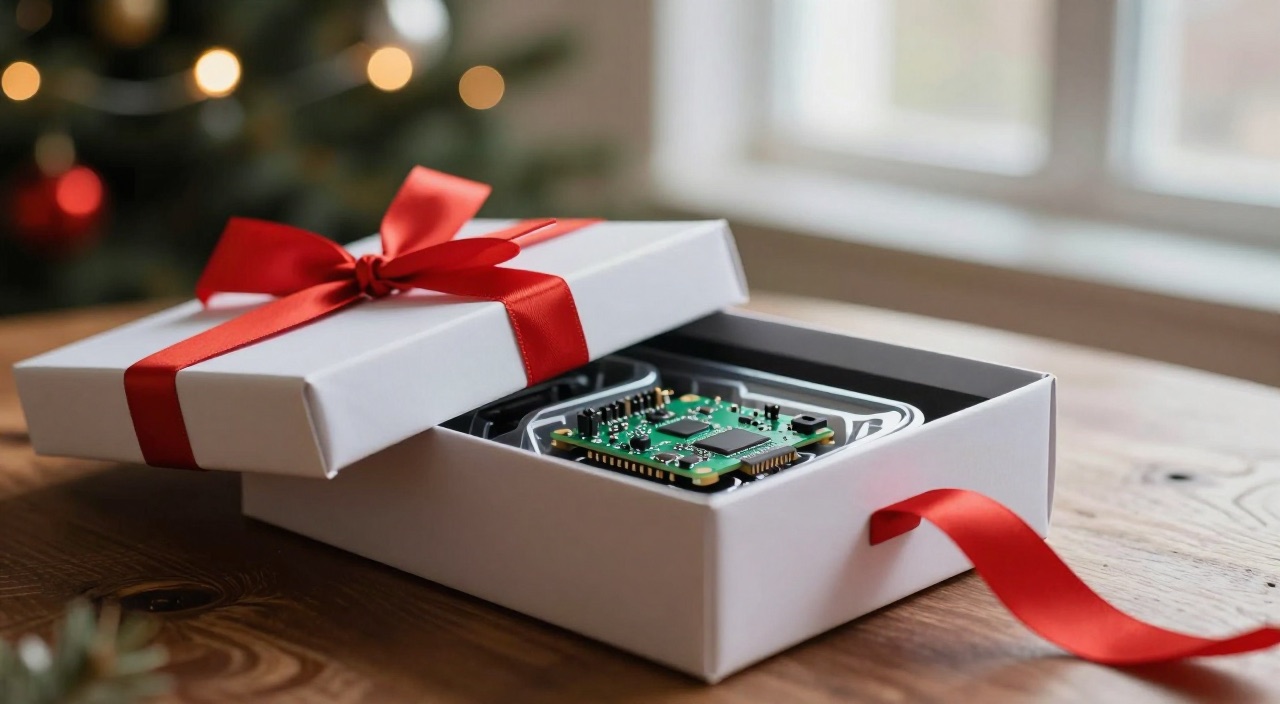 Geschenke für Bastler Raspberry Pi als Geschenk unterm Weihnachtsbaum