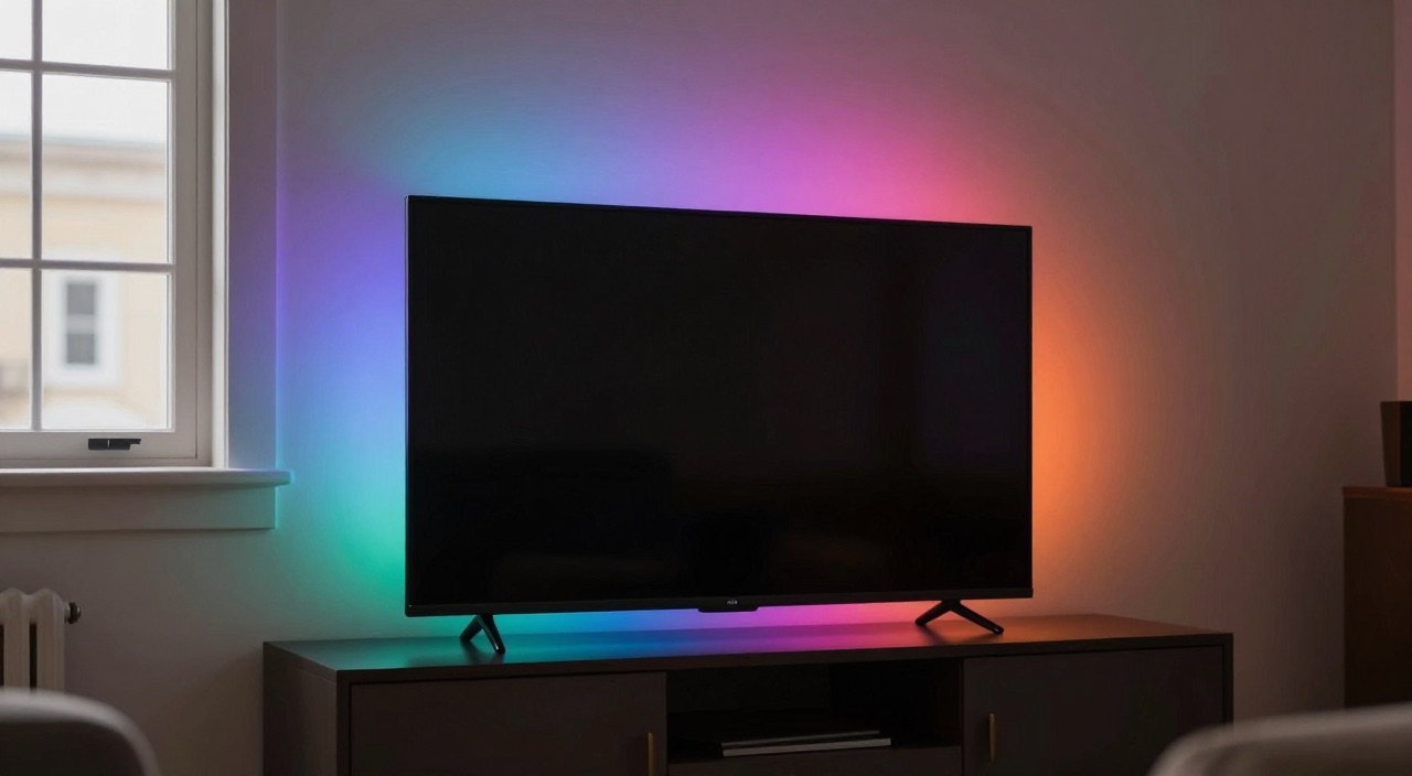 Raspberry Pi Ambilight Ambilight-Effekt: Farbglow hinter dem Fernseher