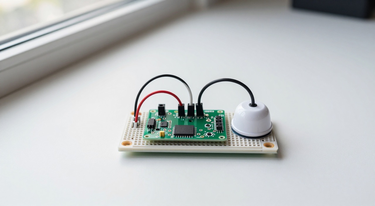 Raspberry Pi Bewegungsmelder PIR-Bewegungsmelder auf dem Breadboard