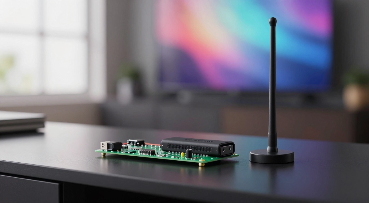 Raspberry Pi TVHeadend TV-Server: Pi mit DVB-Stick und Antenne