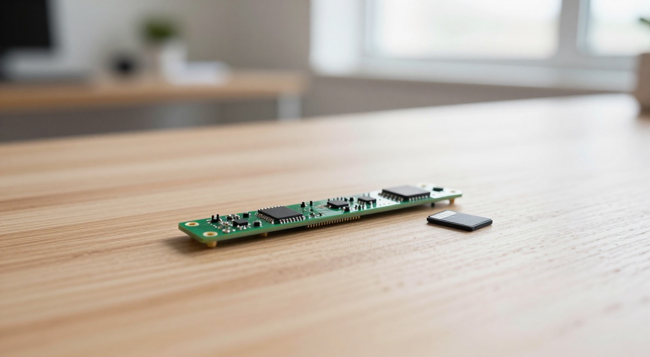 Raspberry Pi Zero 2 W Raspberry Pi Zero 2 W auf dem Schreibtisch
