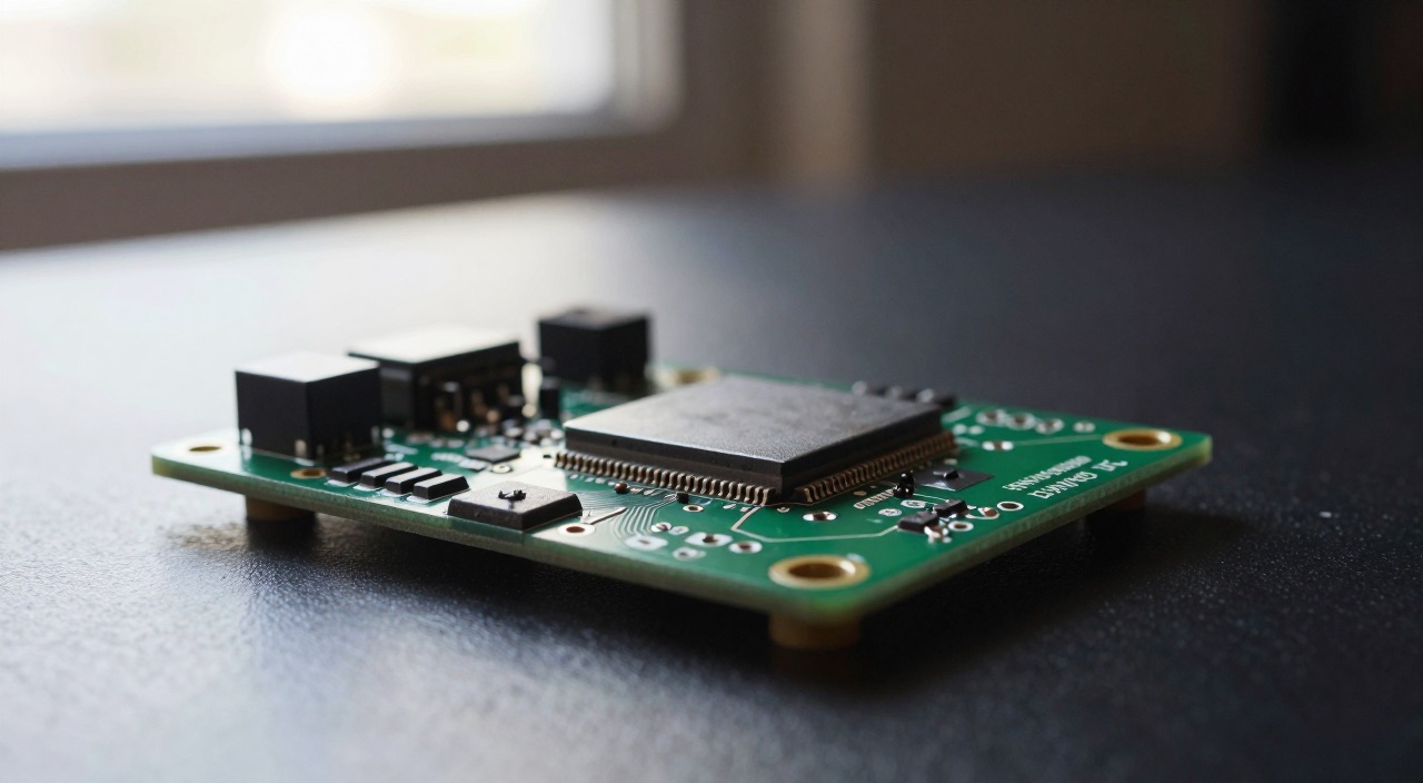 Raspberry Pi AI HAT+ – KI-Beschleunigung für den Pi 5 Raspberry Pi Platine mit aufgesetztem KI-Beschleuniger-Chip in Nahaufnahme