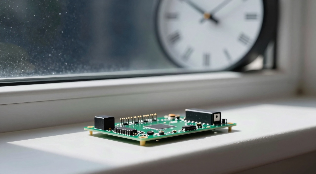 Raspberry Pi NTP-Server – eine Uhr für das ganze Netz Raspberry Pi mit GPS-Modul vor Wanduhr am Sternenfenster