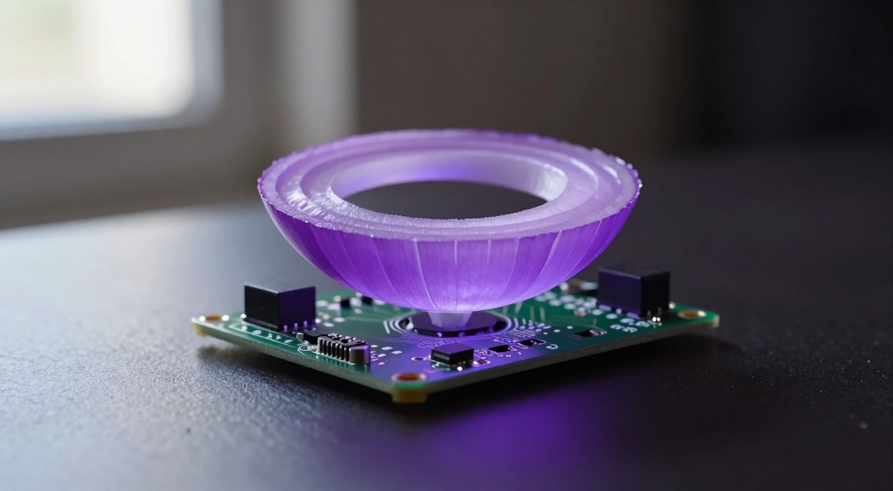 Tor auf dem Raspberry Pi – Anonymität als Heimnetz-Dienst Leuchtende violette Zwiebelringe schweben über Raspberry Pi Platine